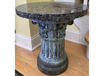 Granite Top Plant Stand