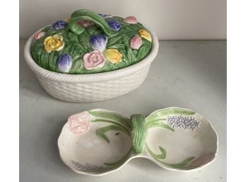 Two Mary Ann Baker Serving Pieces