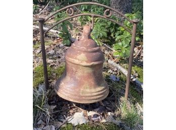 Terra Cotta Bell On Stand