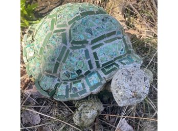 Mosaic Concrete Turtle