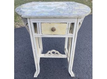 One Drawer Paint Decorated Stand