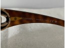 Chanel Shield Rimless Brown Gold CC Logo Sunglasses