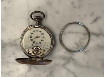 Antique Hebdomas Silver Eight Day Pocket Watch