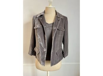 Sigrid Olsen Collection Grey Jacket & Top
