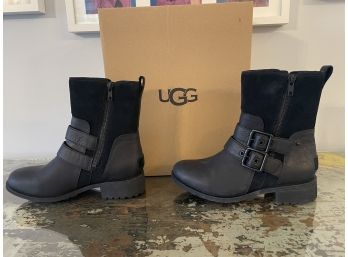 UGG Wilde Black Boots, Size 7 - NEW