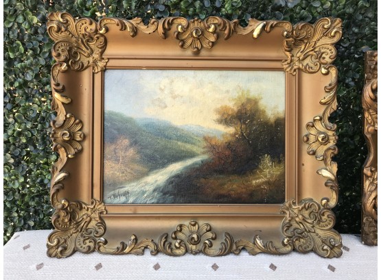 Oil Painting In Gilded Frame