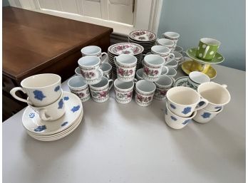 Large Lot Od Demitasse Cups And Saucers