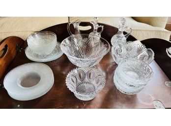 Cut Glass Collection 2 - 25 Pieces! (k)
