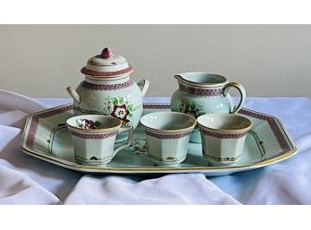Ceramic Tea Set 'Carolyn' - Adams Calyx Ware Hand Painted