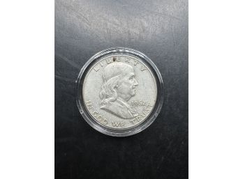 1962-D Silver Benjamin Franklin Half Dollar