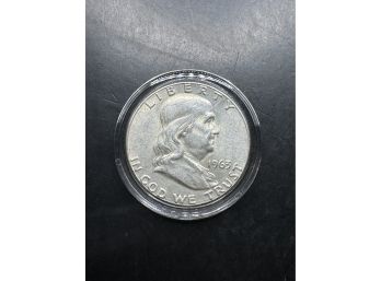 1963 Silver Benjamin Franklin Half Dollar