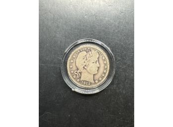 1912 Barber Silver Quarter