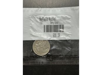 1927 Buffalo Nickel In Littleton Package