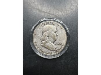 1954 Silver Benjamin Franklin Half Dollar