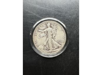 1937 Walking Liberty Silver Half Dollar