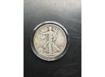 1939-D Walking Liberty Silver Half Dollar