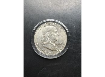 1963-D Benjamin Franklin Silver Half Dollar