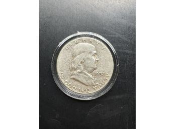 1952 Benjamin Franklin Silver Half Dollar