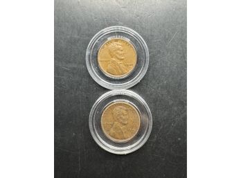 2 Wheat Pennies 1941, 1941-D