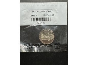 2005-S Proof Ocean In View Nickel In Littleton Package