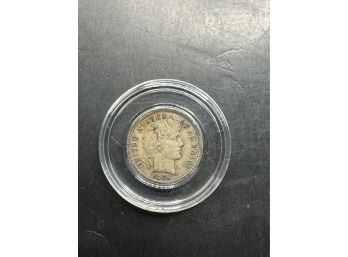 1908 Silver Barber Dime