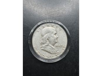 1952 Silver Benjamin Franklin Half Dollar