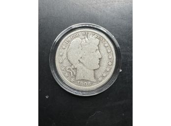 1906-D Barber Silver Half Dollar