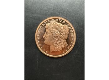 One AVDP Ounce .999 Fine Copper Round