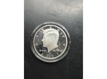 2007-S Uncirculated Proof 90 Silver Kennedy Half Dollar