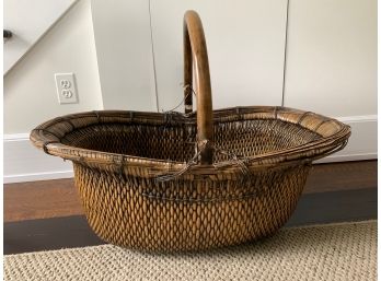 Antique Chinese Gathering Basket
