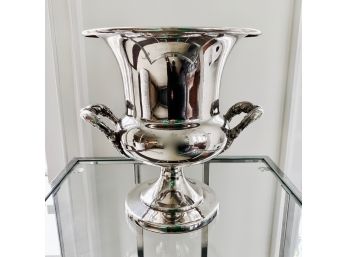 Silver Plate Urn Style Ice Bucket