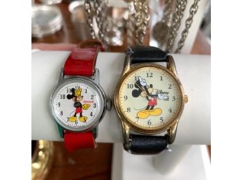 Vintage Ingersoll Mickey Mouse Watch & Disney Mickey Watch