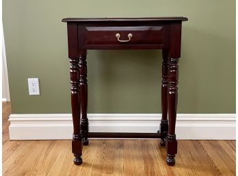 Single Drawer Wooden Side Table