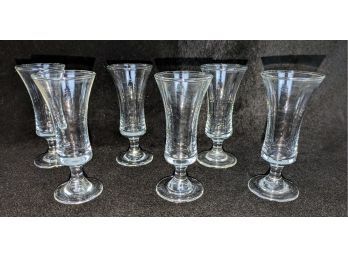 Set Of 6 Vintage Cordial Glasses