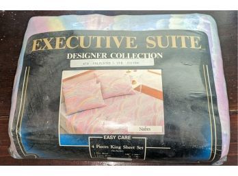 Executive Suite Designer Collection King Sheet Set - New In Package