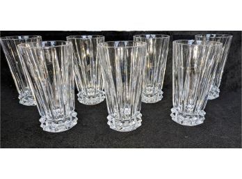 Set Of 8 Vintage MCM Rosenthal Classic Crystal Highball /Water Glasses