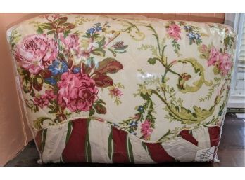 King Size Ruffled Bedspread New In Package - Floral Design 'Anna'