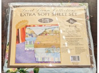 Sweet Dream King Extra Soft Sheet Set - Floral Design