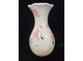 Pfalztgraff Victoria Park Floral Rose Pattern Porcelain Flower Vase