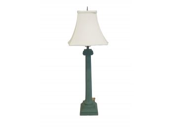 Green Metal Column Working Table Lamp