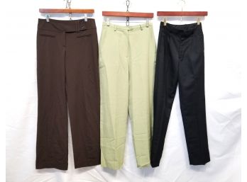 3 Pairs Of Women's Career/dress Pants Sizes 4, 6 & 10