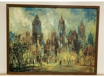 SUNDAY AFTERNOON BY JACK LAYCOX Textured Print On Canvas