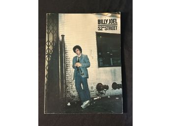 Music Lovers Lot Two:  Billy Joel 52nd Street Sheet Music 1972