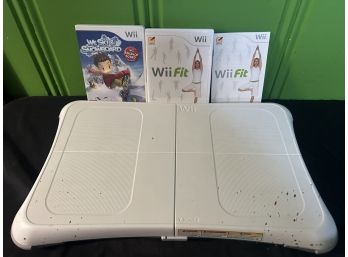 Nintendo Wii Fit Board & Two Games