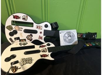 Nintendo Wii Guitar Hero III Legends Of Rock With Two Guitars (Video Game Box Missing)