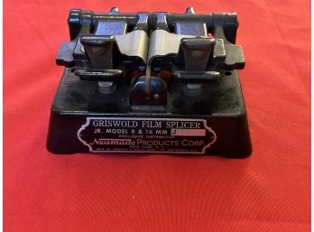 Vintage Decor: Heavy Metal Griswold Film Splicer Jr. Model 8 & 16mm