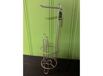 BINO 'The Classic' Free Standing Toilet Paper Holder, Nickel NEW