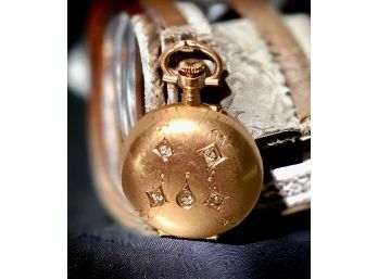 Antique Diamond/Gold Ladies Pocket Watch