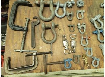 Nice Lot Of Rigging Hardware - Shackles, Clamps