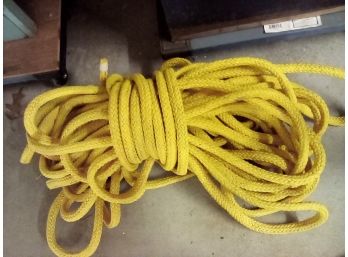 Useful 1-Inch-Thick Yellow Nylon Line/ Rope - Approximately 135 Feet